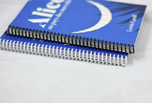 reliure spirale coil infini continue plastique lyon alsace pratique jolie livre recette carnet imprimer